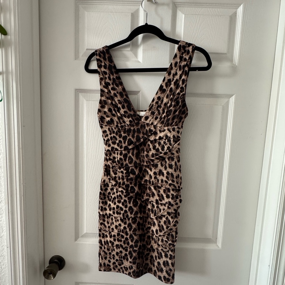 Phanuel Animal Print Mini Dress
